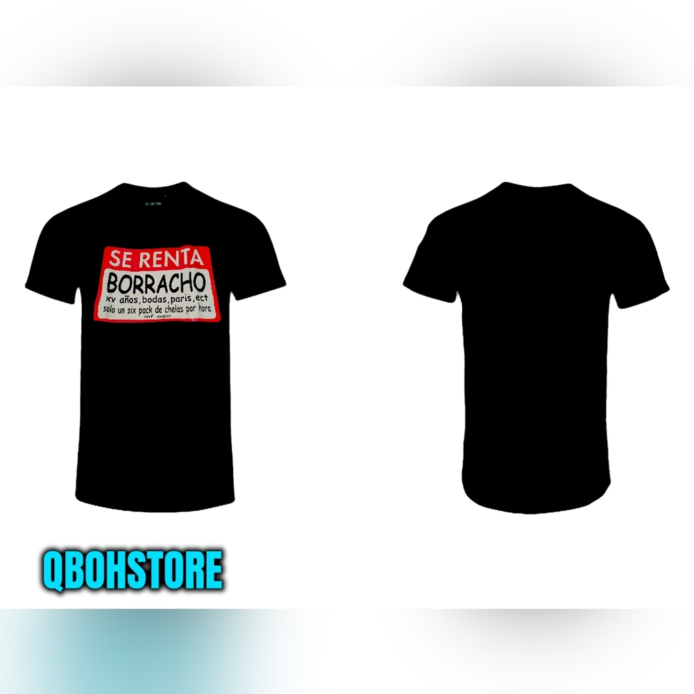 Se Renta Borracho funny logo TShirt